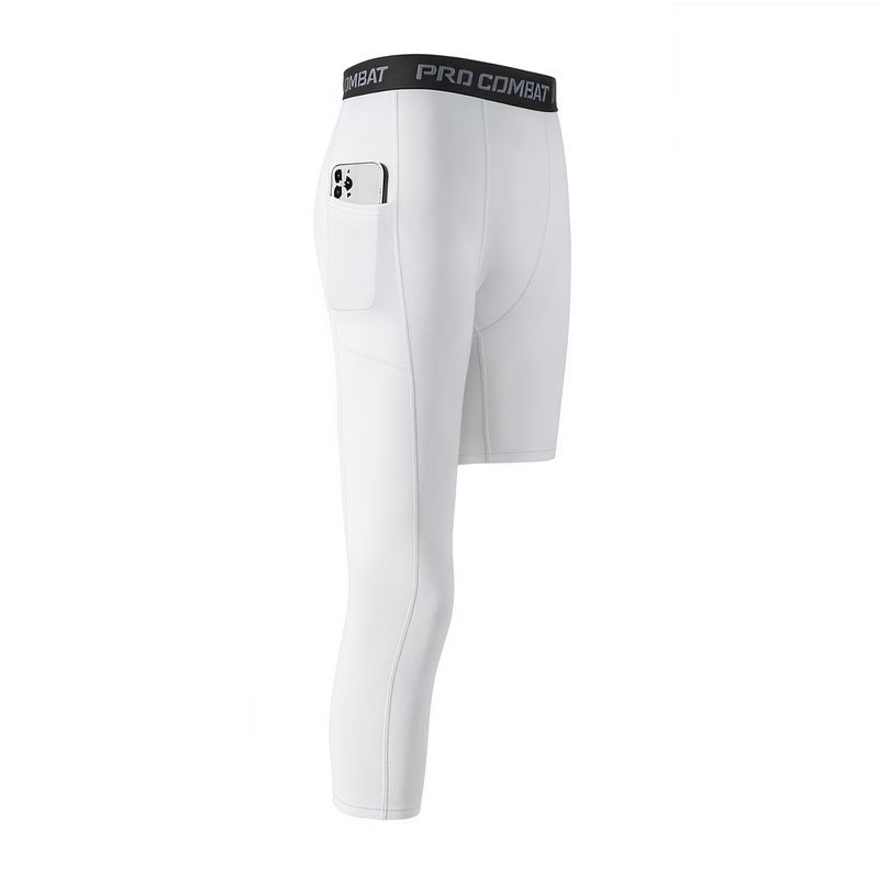 Short de compression pour homme avec poches - Séchage rapide, extensible, pour entraînement, basket-ball, course à pied, gym, fitness, été_voghion.com