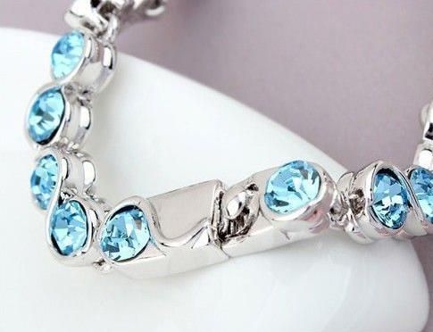 Heiße Verkäufe 18 Karat Platin Überzogene Armbänder Österreichischen Kristall Mode Custome Mädchen/Frauen Schmuck Für Woimen Großhandel_voghion.com