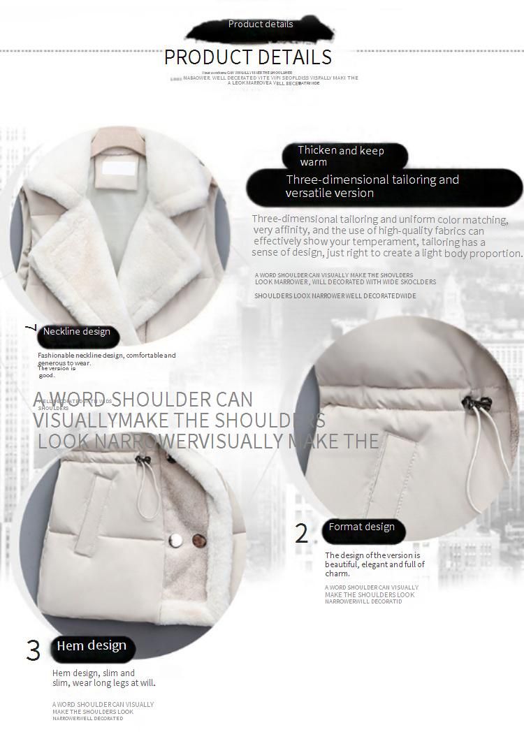 Gilet in pelliccia sintetica con pannelli trapuntati – Gilet imbottito reversibile con cintura (M-XL, esterno in poliestere, bianco invernale/nero/talpa)_voghion.com