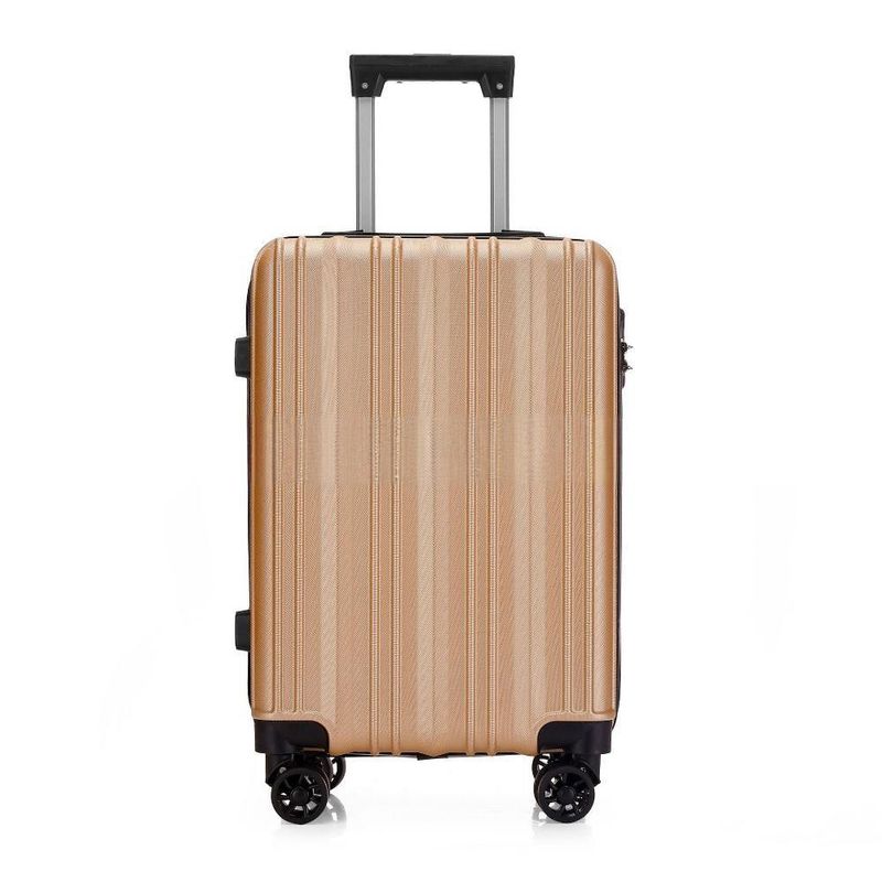 Durable ABS Carry-On Luggage With 360° Silent Spinner Wheels, Lightweight Travel Suitcase For Men And Women, 20 Inch Cabin Size In Multiple Colors_voghion.com