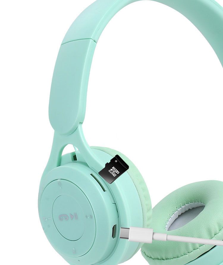 Cuffie Macaron Y-08 Bluetooth Wireless Over-Ear con bassi profondi e pieghevoli_voghion.com