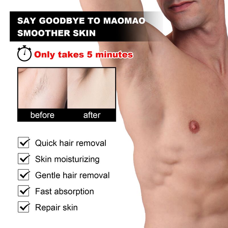 East Moon Men's Hair Removal Cream is dry, gentle, moisturizes skin. It deeply cleanses and does not irritate the body_voghion.com
