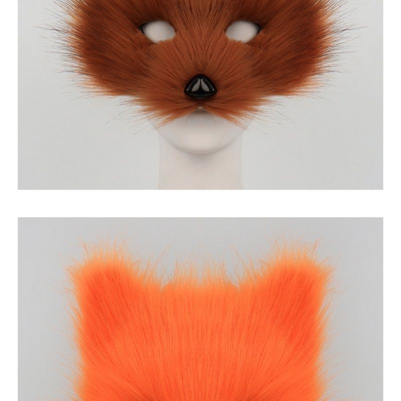 Simulation Plush Simulation Adult Mask Cosplay Halloween Ball Accessories Performance Props_voghion.com