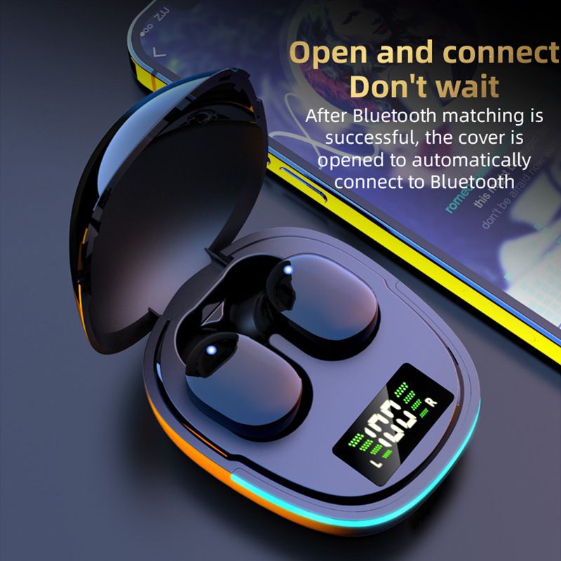 G9S Kabellos Bluetooth Kopfhörer Sport LED Display Ouerréier Geräischreduzéierung Fone Bluetooth Kopfhörer Kabellos Kopfhörer_voghion.com