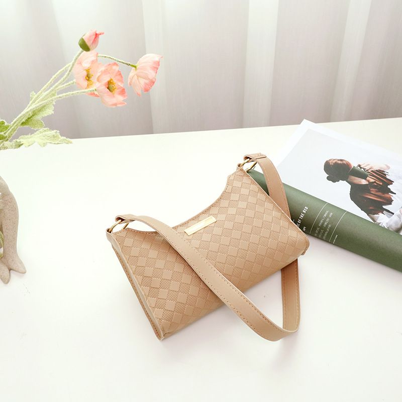Borsa a tracolla minimalista da donna - Borsa sottile da portare sottobraccio con tracolla staccabile (ufficio e appuntamenti)_voghion.com