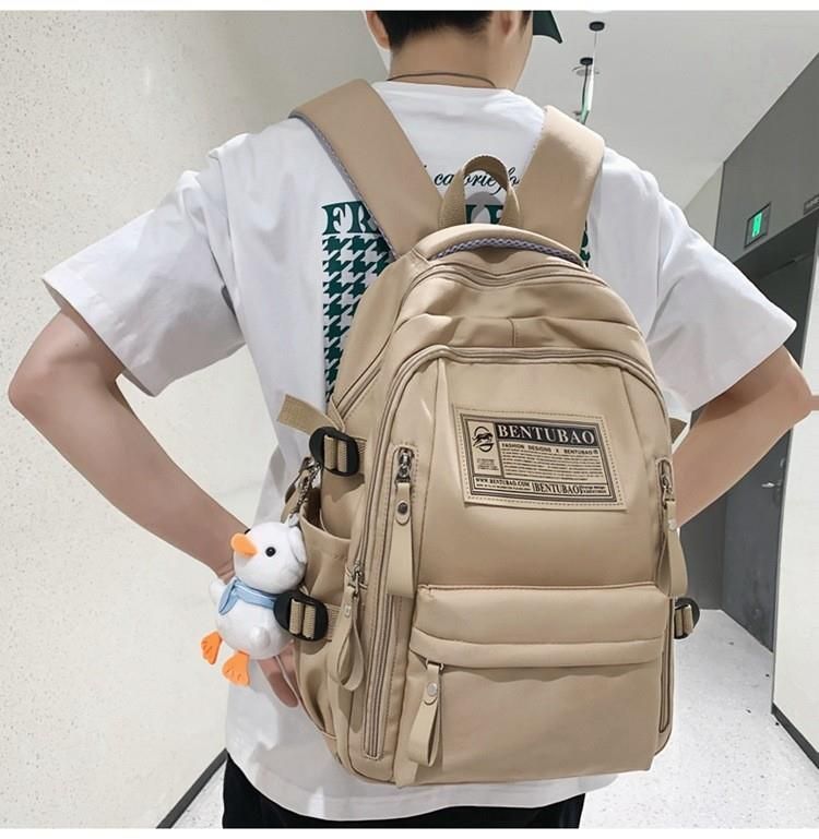 Mochila sencilla y atractiva para exteriores, portátil, para hombres y mujeres, ideal para estudiantes de primaria, secundaria y universidad._voghion.com