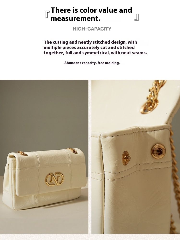 2024 Nuova borsa da donna NOVAGLAM con cuciture, piccola borsa quadrata, tracolla diagonale, borsa a catena, borsa da pendolare con senso avanzato_voghion.com