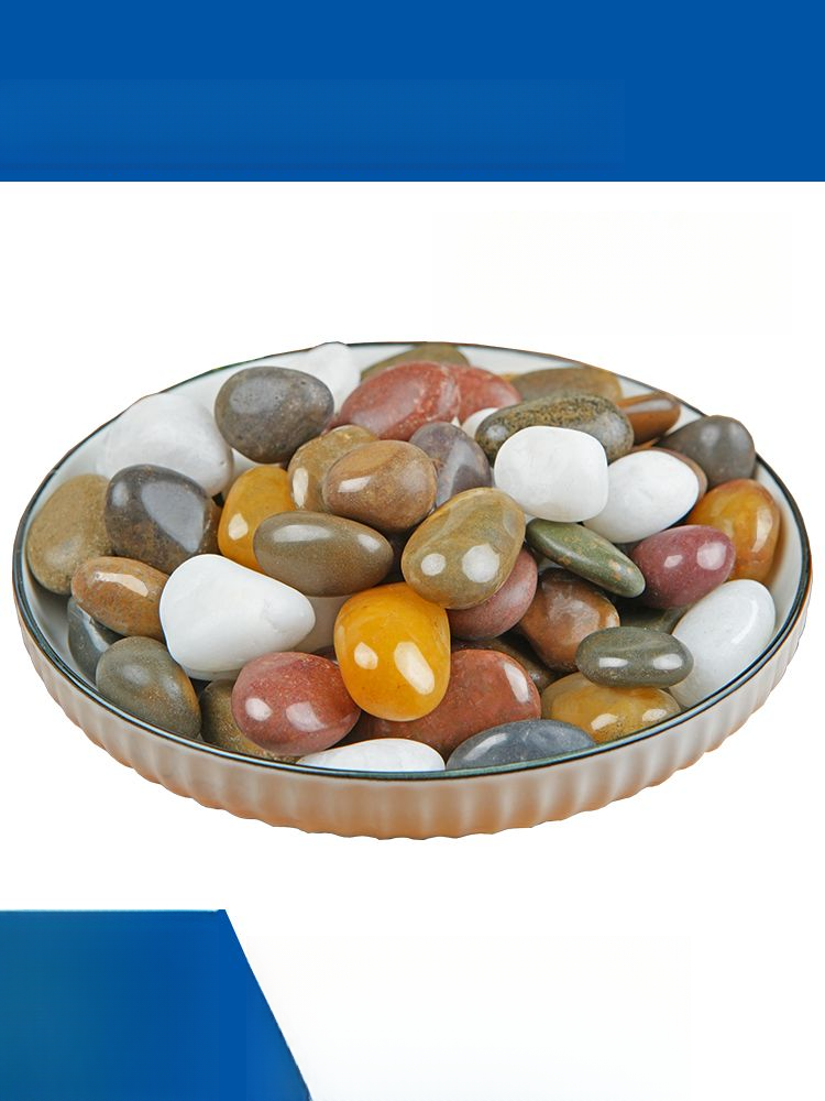 Pebbles Rain Raw Fish Tank Flower Pot Natural Small Stones Courtyard Decoration Gardening Multicolored Stone Paving_voghion.com