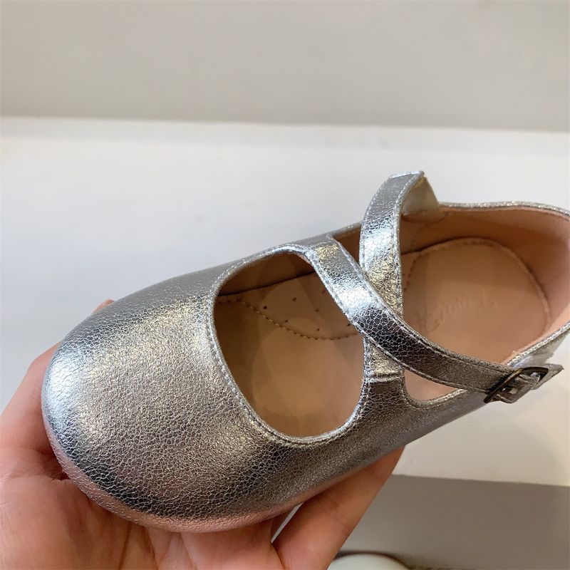 Nouvelles chaussures simples pour enfants avec velcro croisé, chaussures de spectacle pour bébé princesse_voghion.com