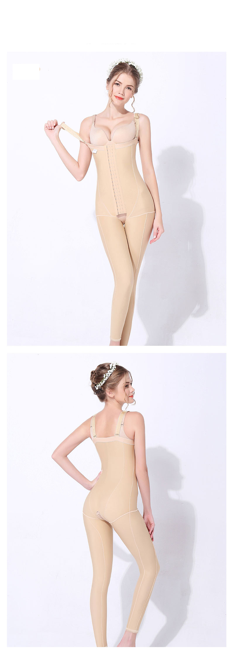 Vêtements pour femmes abdomen et jambes après une chirurgie de liposuccion, modelage du corps, une pièce, pantalons de modelage du corps, pantalons longs, pantalons de levage de l'abdomen_voghion.com