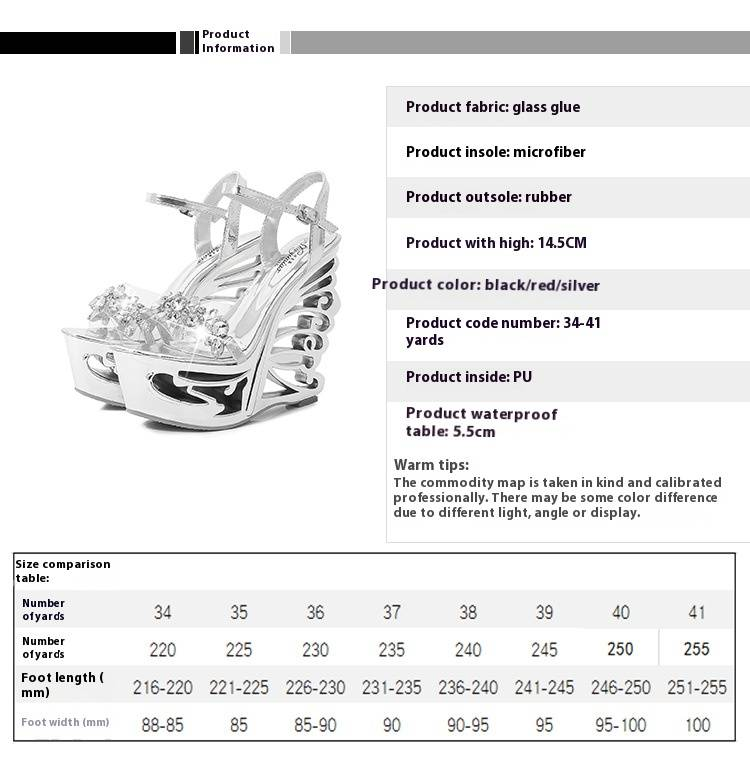 Women's Strappy High Heel Sandals - Rhinestone Decor & Comfortable Platform For Parties_voghion.com