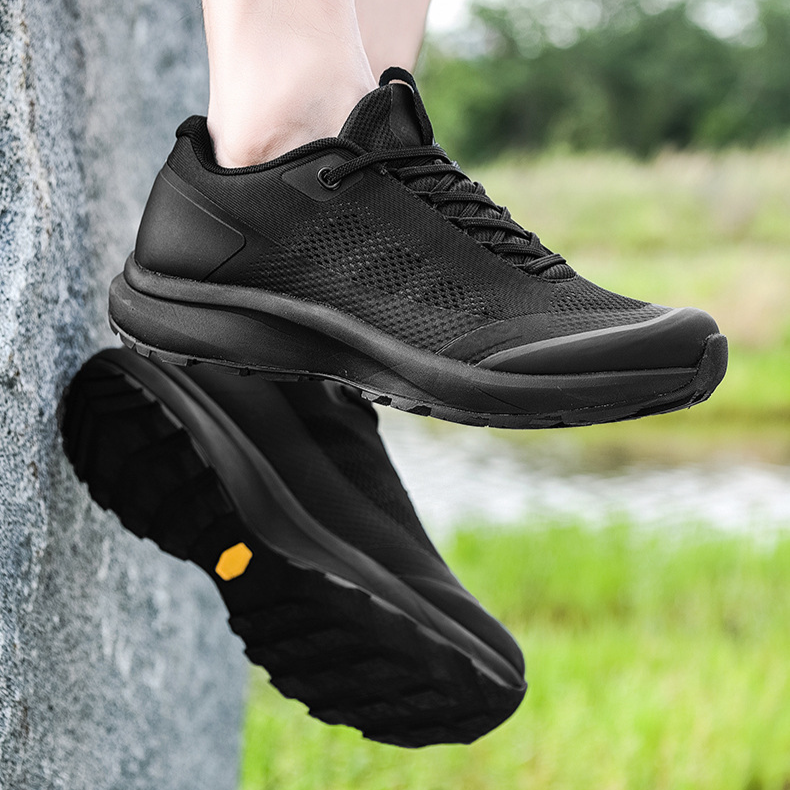 Herren Freizeitschuhe Bergsteigen Outdoor Bequeme Laufschuhe Drehknopf Tägliches Gehen Leichte Atmungsaktive Wanderurlaubssportschuhe_voghion.com