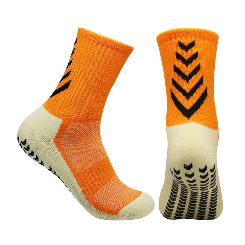 Men's Soccer Socks - Mid-Calf With Non-Slip Towel Sole & Glue Grip (Thick, Durable Training Socks, Breathable Cotton Blend)_voghion.com