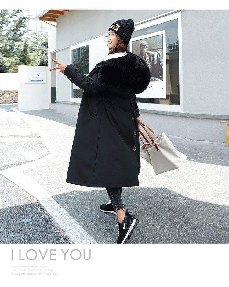 Women's Clothing Wear To Overcome Cotton-Padded Long Fashion Over The Knee One Coat Three Wear Cotton-Padded Clothes_voghion.com