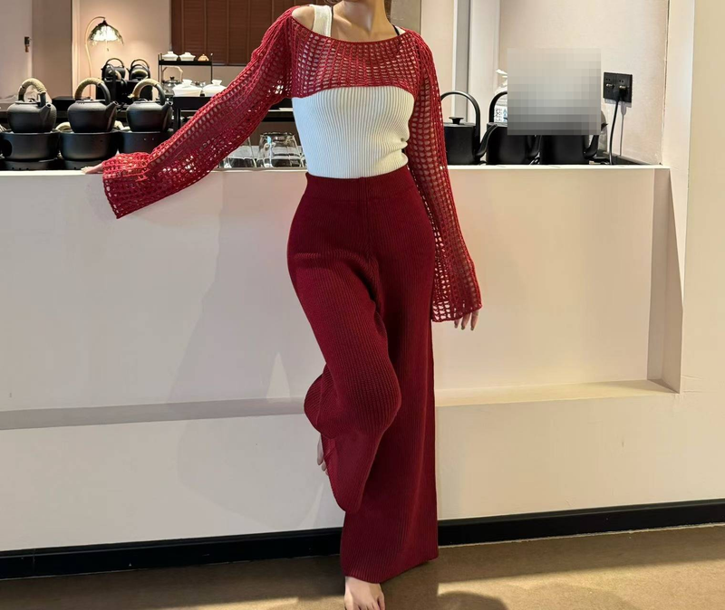 Women's Crochet Knit Top Lace-Up Boho Beach Cover-Up Short Sleeveless Summer Casual Streetwear Fashion_voghion.com