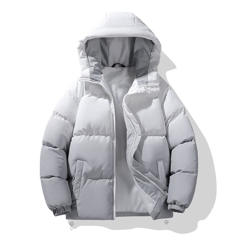 Giacca oversize in cotone sfumato da uomo e da donna – Cappotto leggero in stile streetwear coreano con cappuccio e chiusura a bottoni_voghion.com