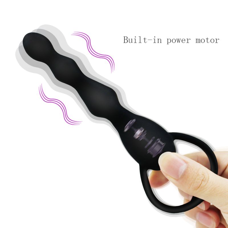 Anal Vibrator With Silicone Balls_voghion.com