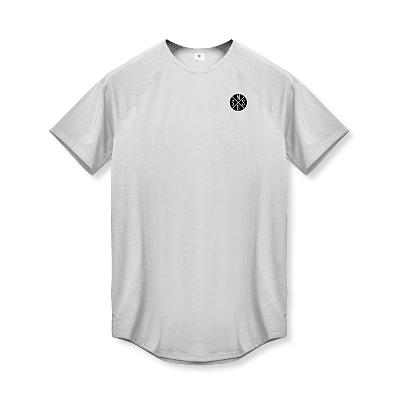 Men's sports tights basketball running top elastic T-shirt_voghion.com