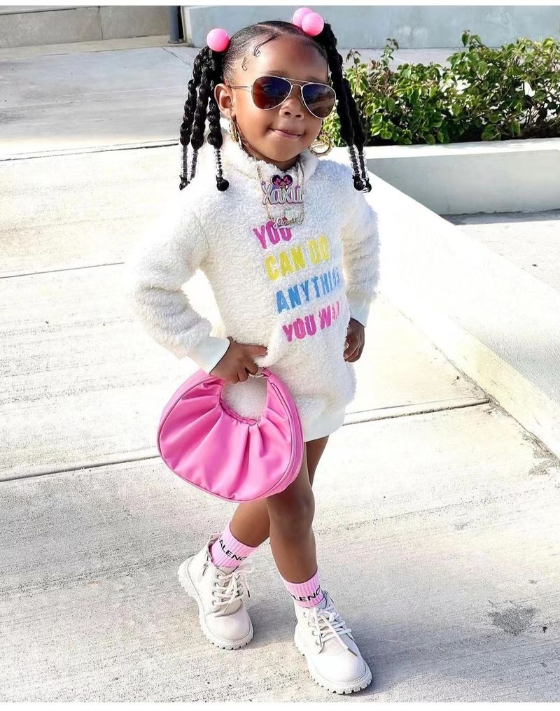 M8079 abbigliamento per bambini 2024 nuovo double-ided agnello cahmere lettera ricamata con cappuccio alla moda autunno e cappotto invernale_voghion.com