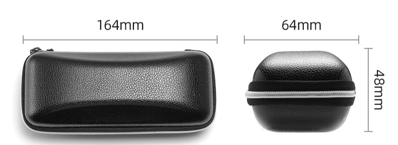 Unisex Leather zipper case Premium sense High appearance Level Eyewear case Simple Portable Sunglasses Sunglasses Retro PU eye case_voghion.com