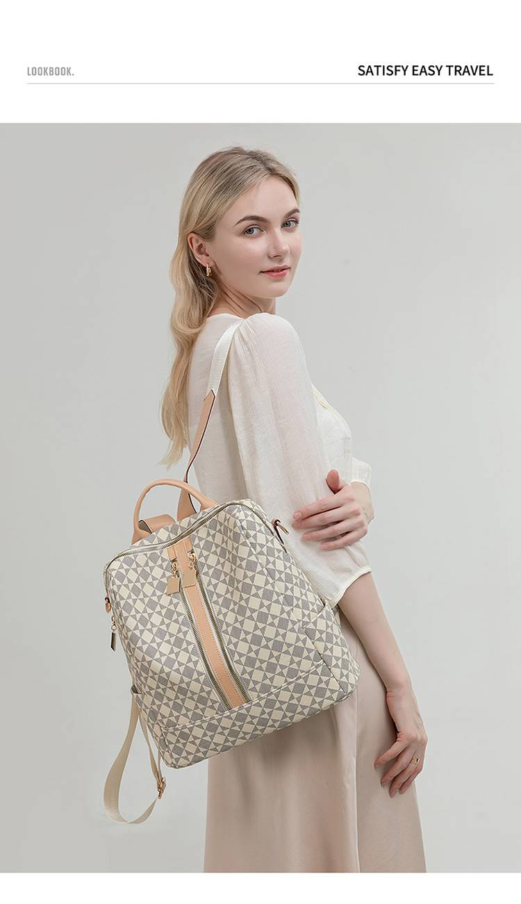Sac à dos pour femme en tissu Oxford, grande capacité, style Harajuku, idéal pour les voyages et l'école_voghion.com