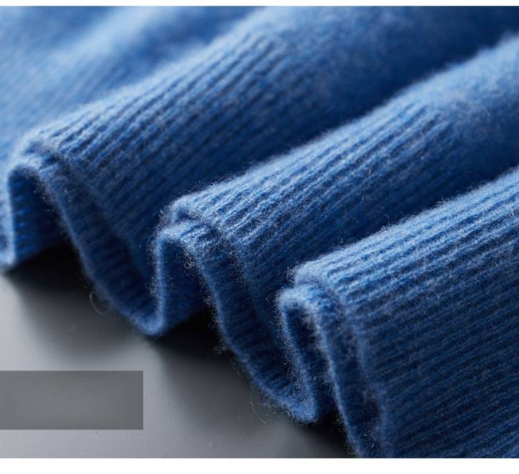 Men's Inner Layer With A Semi-high-neck Pullover Sweater And A Thick, Large-sized Cashmere Sweater For Autumn And Winter_voghion.com