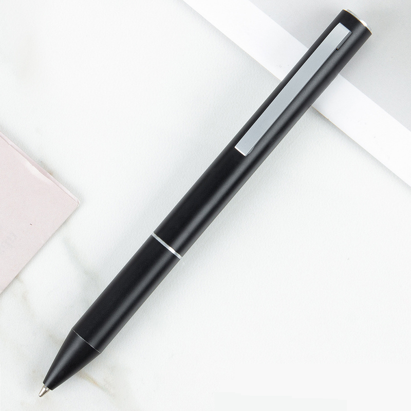 Caneta esferográfica fosca com logotipo personalizado, toque pesado, hotel, escritório, publicidade, presente de metal, caneta atômica personalizada_voghion.com