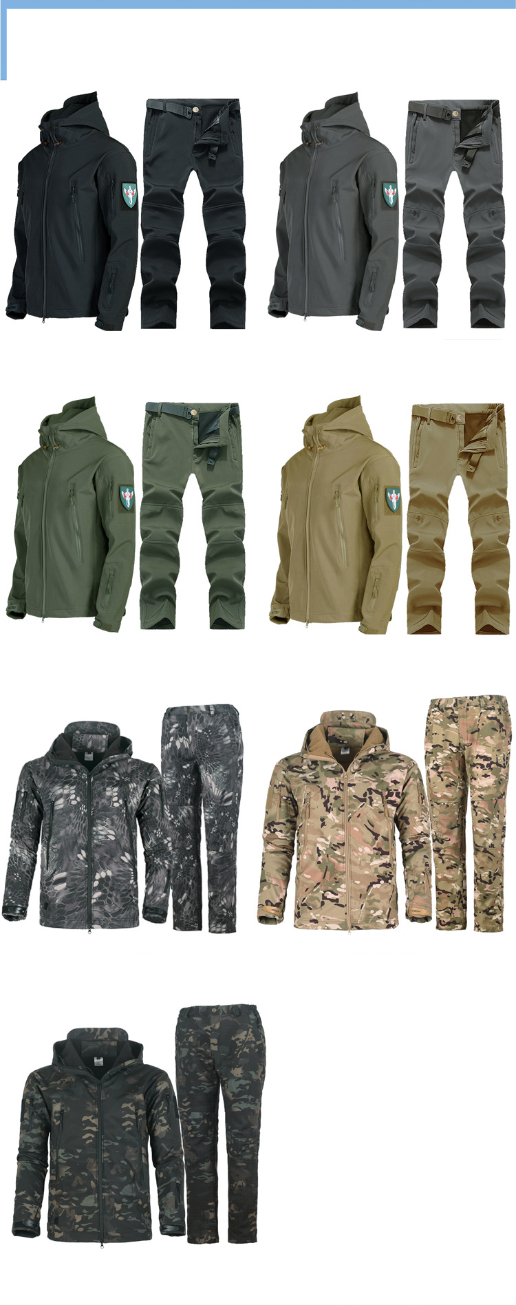 Vêtements pour hommes, veste softshell, combinaison d'hiver pour hommes, combinaison d'alpinisme chaude en velours, imperméable, coupe-vent, combinaison de ski et de cyclisme_voghion.com