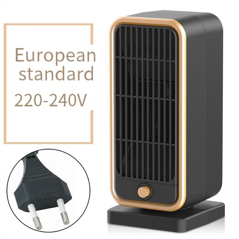 Compact Desk Heater With Oscillation, 500W Ceramic Heating, 3 Speed Settings, Quiet 45dB Operation, Overheat Protection_voghion.com