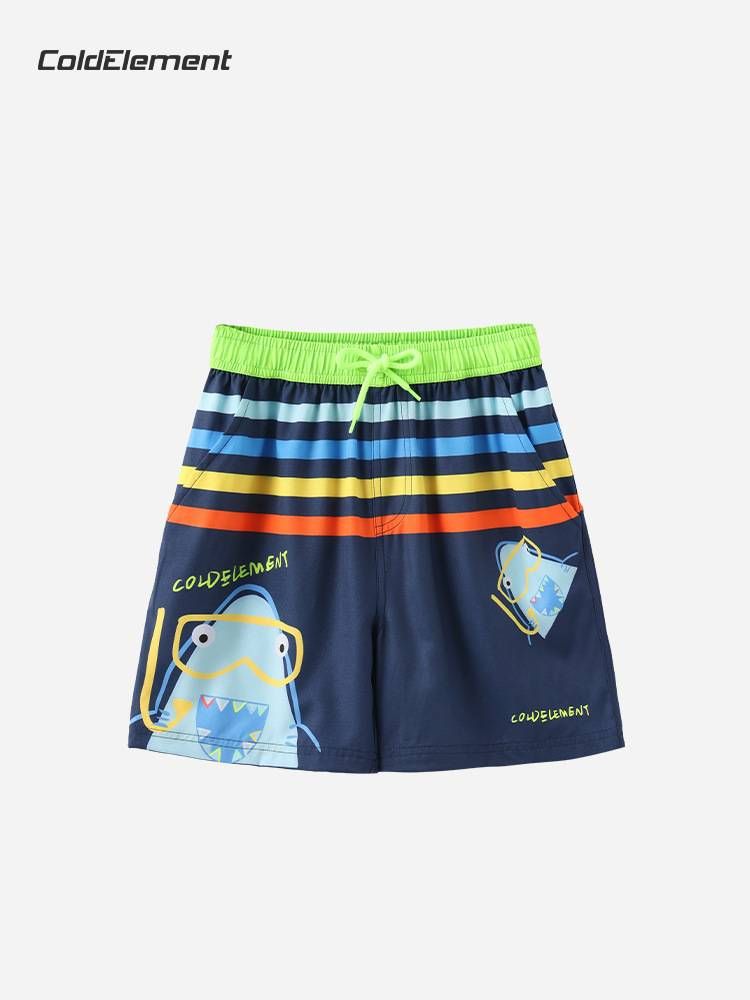 Costume da bagno per bambini con stampa di cartoni animati e protezione UPF - Rashguard a maniche corte e pantaloncini da bagno per ragazzi e ragazze_voghion.com