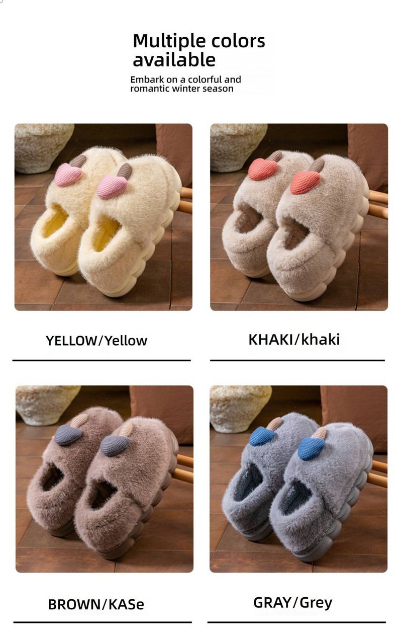 Plüschpantoffeln für Damen und Herren mit rutschfester PVC-Sohle | Winter-Hausschuhe | Weiches Fleecefutter | Dick gepolstertes Fußbett | Unisex-Komfort_voghion.com