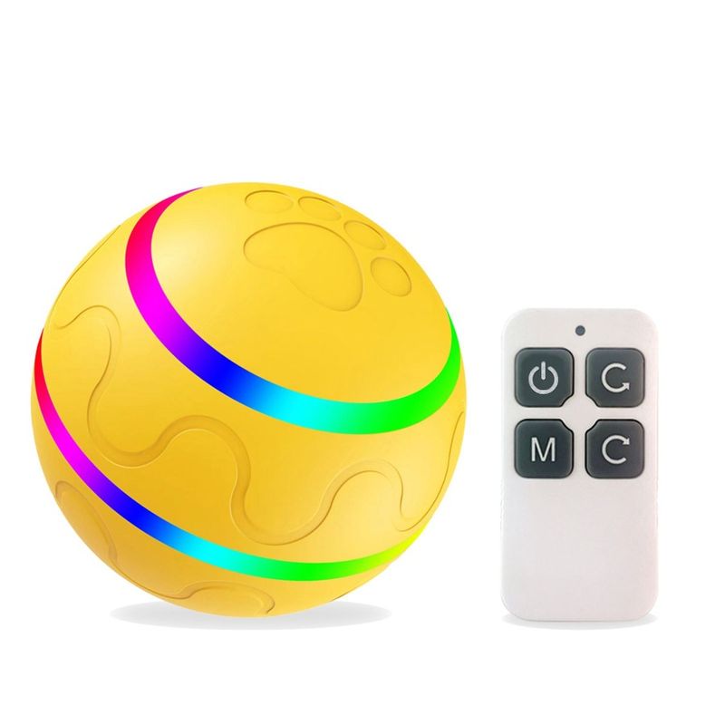 Toy Electric Balls Light With Toy; Pet USB LED Dog Rechargeable Dog Toy Chew Interactive Ball;_voghion.com