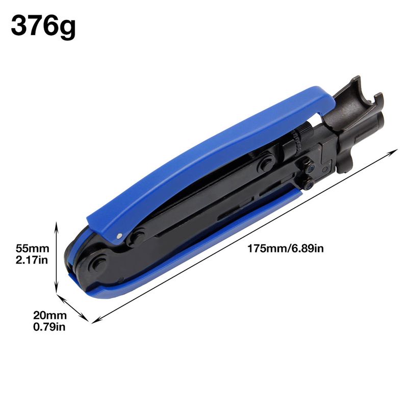 Multi Functional Stripping Wire Press Pliers Extrusion Type F-head Set RG59/6 Coaxial Cable Network Tool Accessory_voghion.com