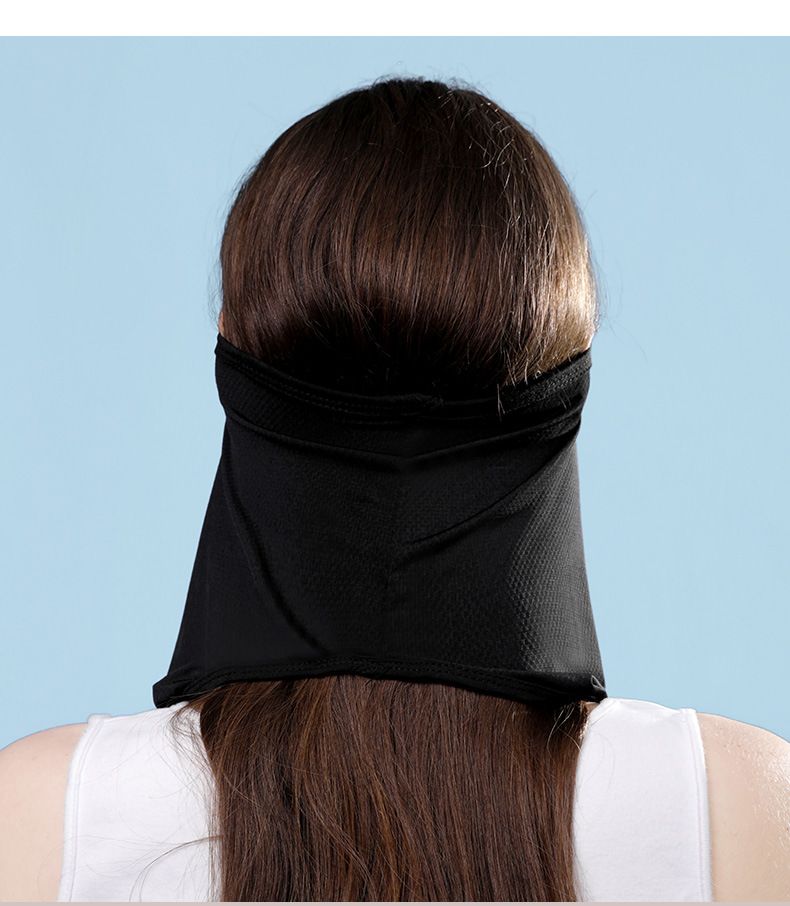 Fréijoer a Summer mat Rand, Fraen Äis Seid briechen Mesh, Hals Stiermer Schutz, Hutt, Sonneschutzmaske_voghion.com