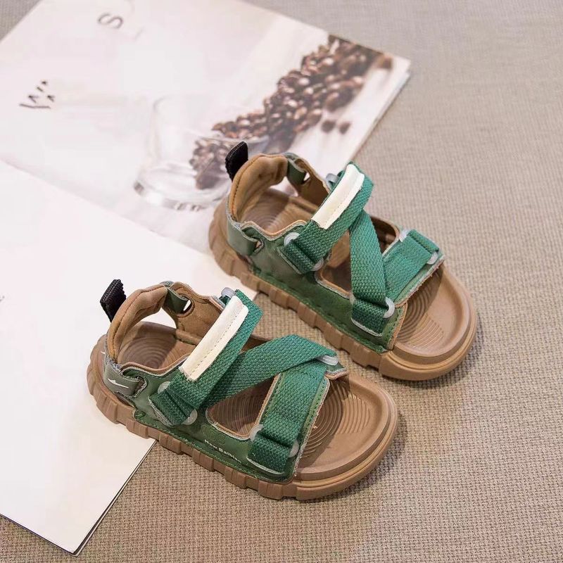 Jungen Sandalen 2024 Sommer Neue Weiche Sohle Offene Zehen Strand Kleine Jungen Sport Vielseitige Casual Kinderschuhe_voghion.com
