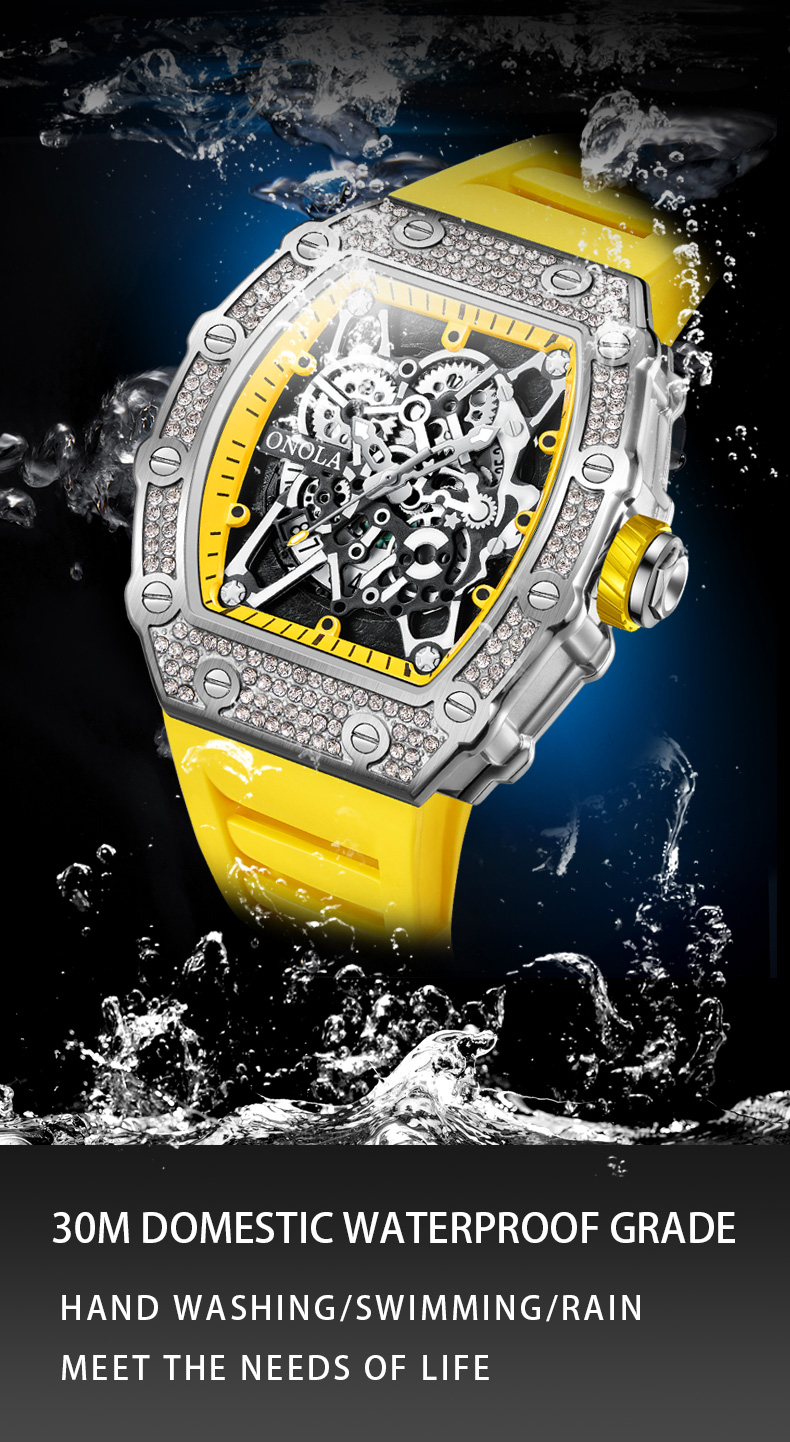 Onola – Luxus-Herrenuhr, neue Kollektion 2022, Diamantbesatz-Design, Quarz, wasserdicht, Armband, Relio Manculino_voghion.com