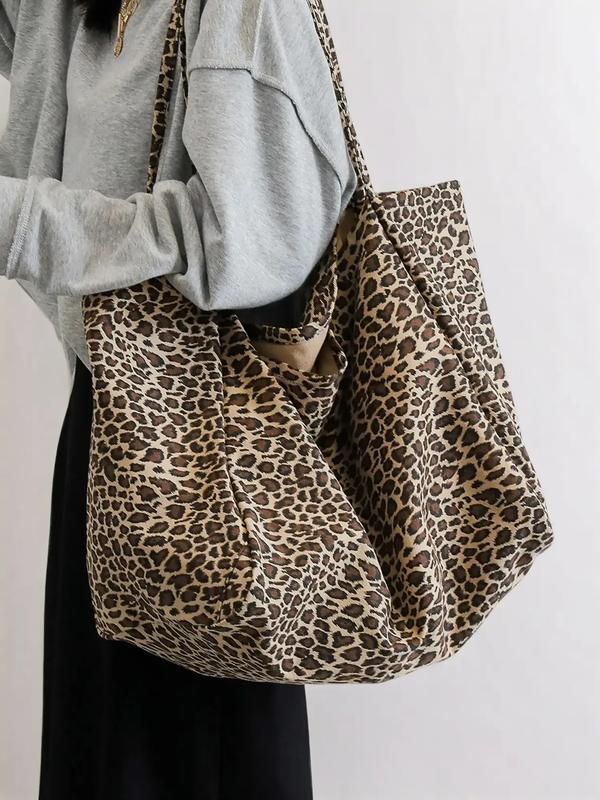 Leopard Print Handbags Shoulder Bags Tote Bags Stylish And Versatile_voghion.com