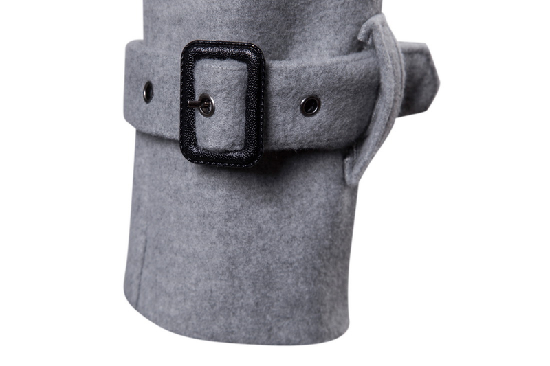 Spring Men's Long Tweed Coat Trench Coat_voghion.com