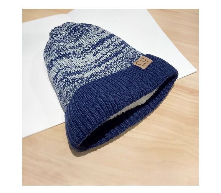Bonnet chaud et chaud en maille, style coréen tendance automne-hiver, style japonais, doublé polaire, protection des oreilles, en laine._voghion.com