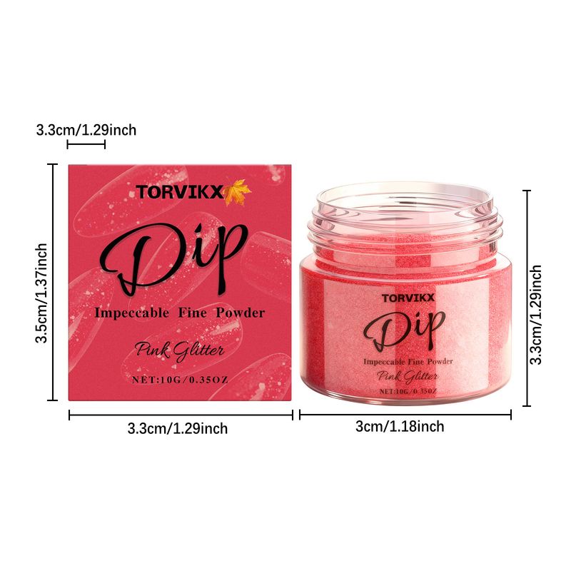 Polvere Soak-Off Flash Rossa, Lucidante Tridimensionale, Colore Uniforme, Non Facile da Rimuovere, Comodi Prodotti per Unghie_voghion.com