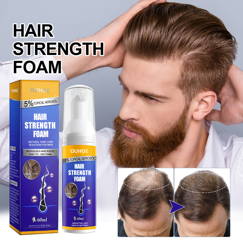 OUHOE-espuma para hombre, limpieza profunda, reparación del folículo de la raíz, cuidado hidratante reafirmante y denso para el cabello_voghion.com