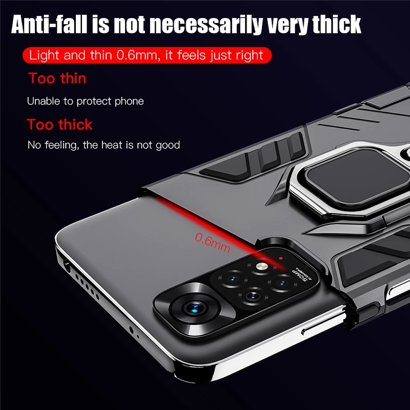 Xiaomi – Handyhülle mit magnetischem Gehäuse, widerstandsfähiges und robustes Etui für Redmi Note 11 Global Note 11S N_voghion.com