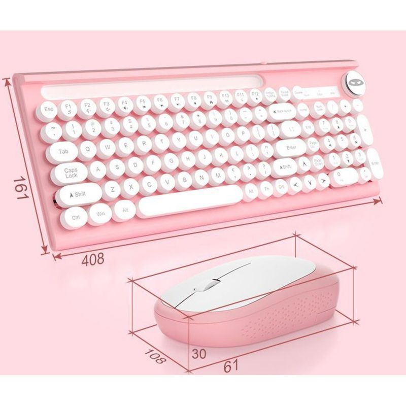 Wireless Keyboard Mouse Set Desktop Laptop External Office Dedicated Typing Silent Mechanical Feel_voghion.com