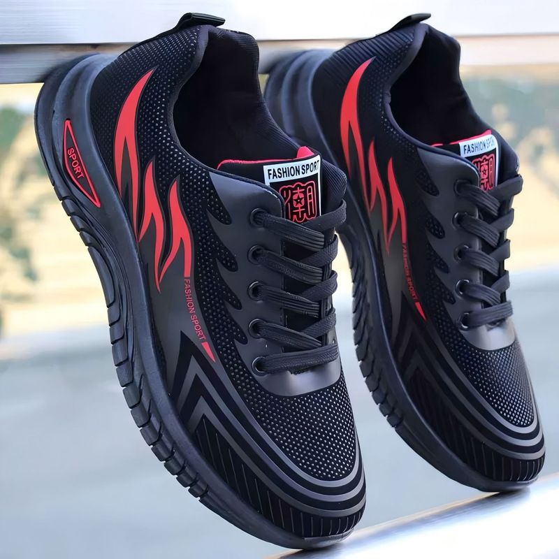 TerraStride Spring Waterproof Non-Slip Sports New Leather Men's Work Casual Running Soft Sole Shoes_voghion.com