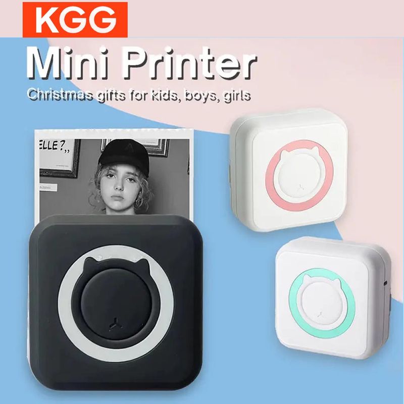 Mini imprimante d'étiquettes thermiques portables, autocollants, papier, sans encre, imprimante portable sans fil 200 dpi pour Android IOS_voghion.com