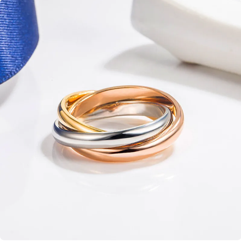 Ready Stock Sterling Sier Color Separation Classic Personality Ring Højkvalitets smykker til fester_voghion.com