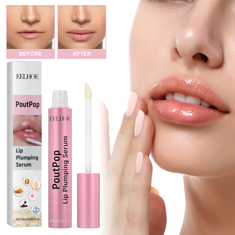 EELHOE Lip Beräicherung beräichert reduzéiert dréchen gekrackte Lippen, a plumpt d'Essenz vun de Lippen_voghion.com