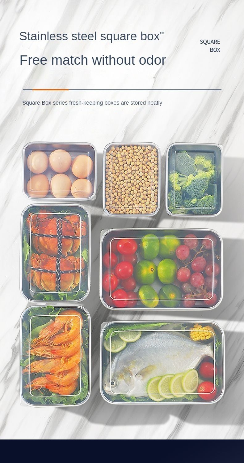 Contenitore per alimenti in acciaio inox 200x300mm - Vassoio rettangolare per la conservazione commerciale Gastronorm GN1/1 Contenitore per catering professionale_voghion.com