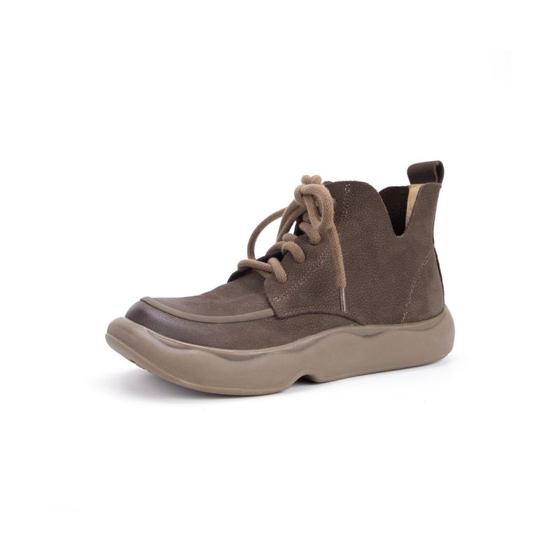 2025 Autumn New Women's Low-Cut British Style Genuine Leather Martin Boots By Huizu Mei_voghion.com