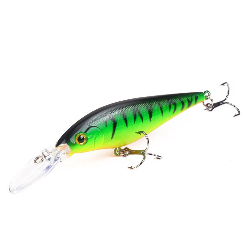 Heißer Stil 11 cm/9,5 g Kunststoff Simulation Fischköder Lange Zunge Minnow Köder Bunte Köder Angelausrüstung_voghion.com